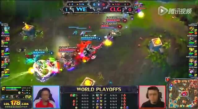 LOL官方发起世界赛预测， 其中解说AUX发布回复